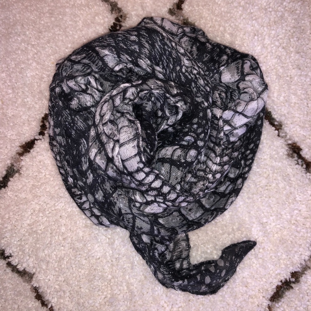 Spun Scarves by Subtle Luxury Scarf Snake Print